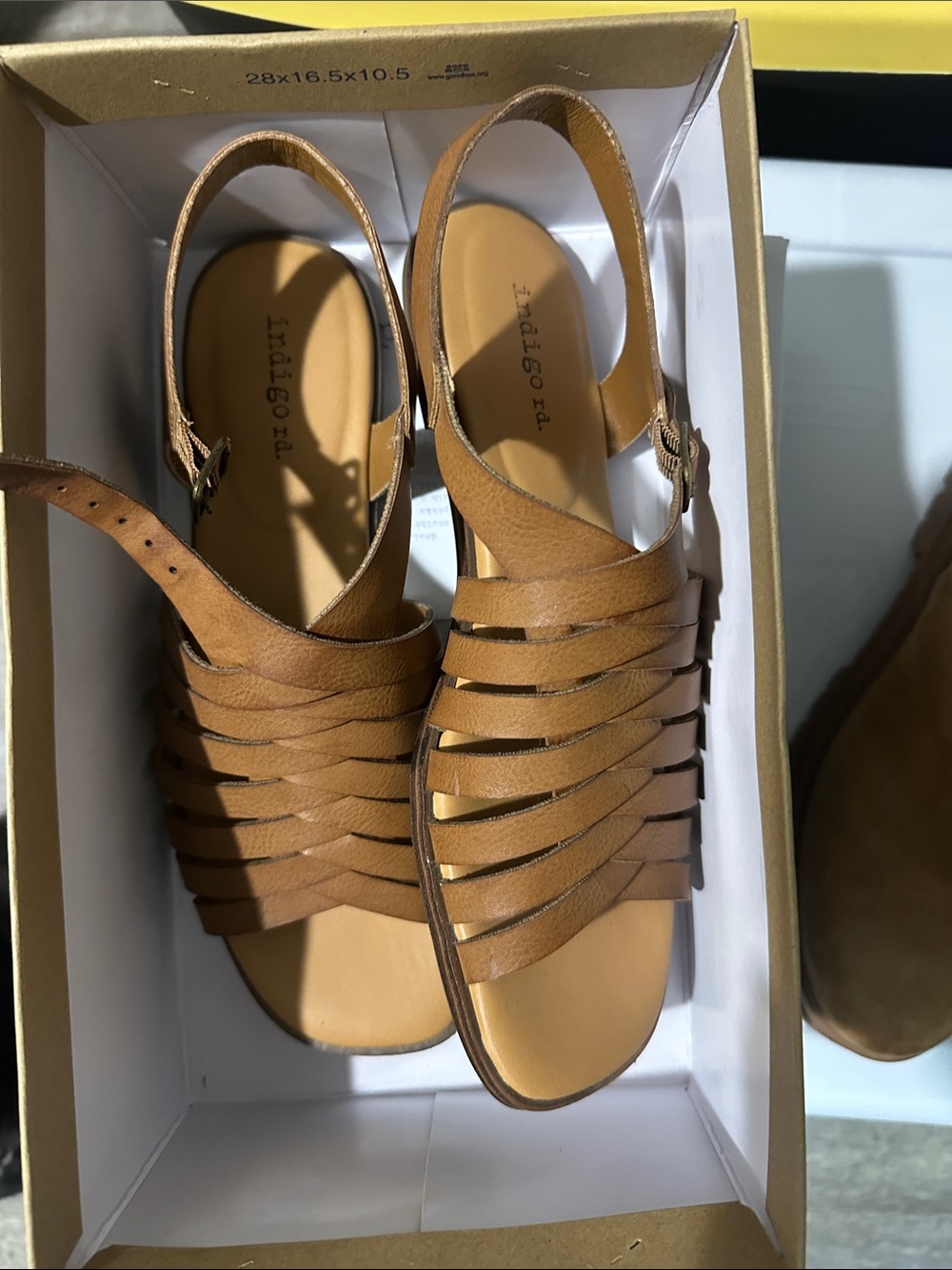 Indigo Women’s Cognac Strappy Slingback Sandals